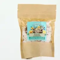 Банный Дух Соль для ванны с апельсином, календулой и ягодами можжевельника, 150 г.