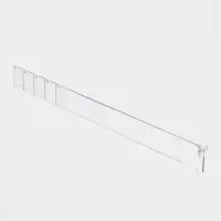 Пластиковый обламывающийся разделитель высотой 30 мм с передним ограничителем 35 мм, L=185-385 мм