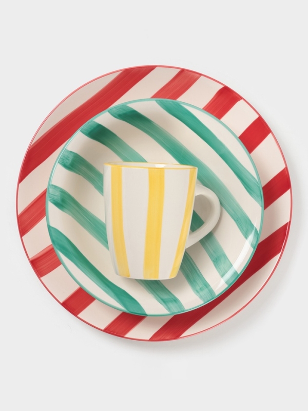 Тарелка Доляна "Райе" 26см, 26,5х3, цвет желтый