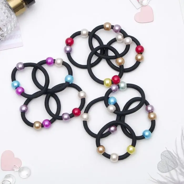 Резинка для волос &laquo;Три шарика&raquo;, цветные, МИКС