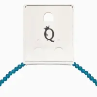 Чокер из бисера &laquo;Хрусталь&raquo;, морской в серебре, 37 см + 5 см доп, цепочка