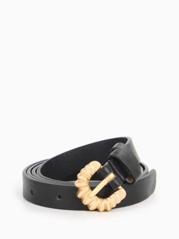 Ремень жен 03-01-01-01, Март2514, 1,8*0,3*110 см, без винта, пряж золото, 1 прокол,