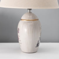 Настольная лампа с абажуром RISALUX &laquo;Сити&raquo;, Е27, 40 Вт, 30&times;30&times;43 см