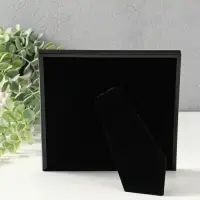 Фоторамка металл на 1 фото 18х18 см "Классик" чёрная 1,5х18,4х18,4 см