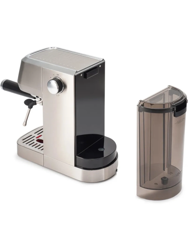 Кофеварка рожковая HEM-9990 серебристый