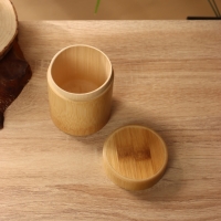 Банка для чая 11 см, бамбук  +/-  2 см.