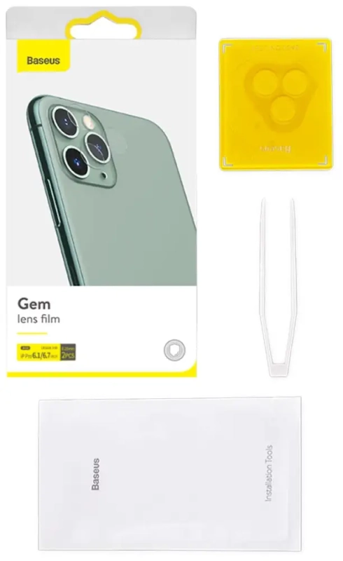 Защитное стекло для камеры iPh 12 Pro/12 Pro Max Baseus 0.25mm 2 шт