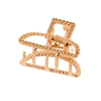 Крабик для волос &laquo;Эмма&raquo;, дуга, 2.5 см, золото