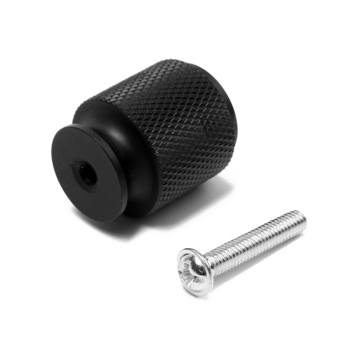 Ручка-кнопка CAPPIO PK327, d=20 мм, цвет черный, 8 шт.