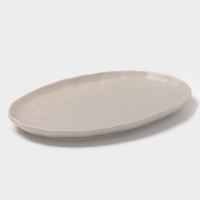 Блюдо овальное Magistro "Potter" 33см 33х22,8х2,5 цвет светло-серый