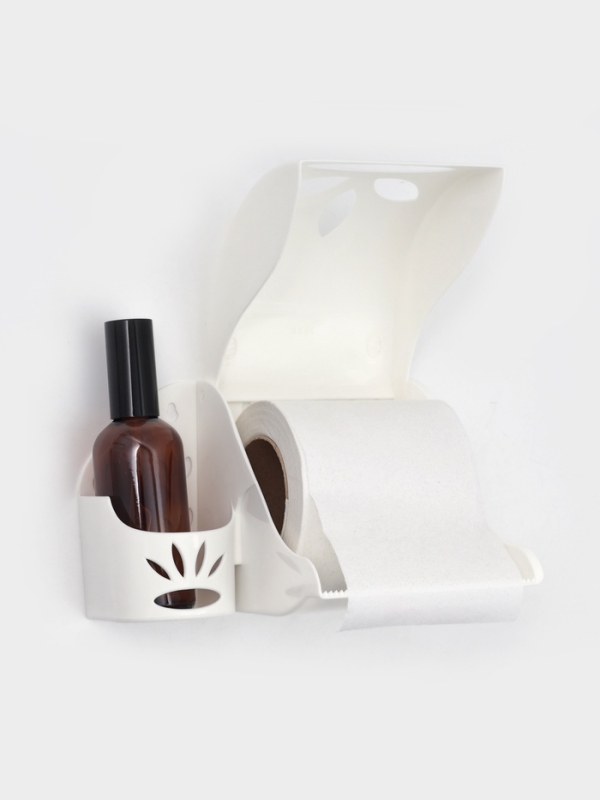 Держатель для туалетной бумаги и освежителя воздуха, цвет МИКС