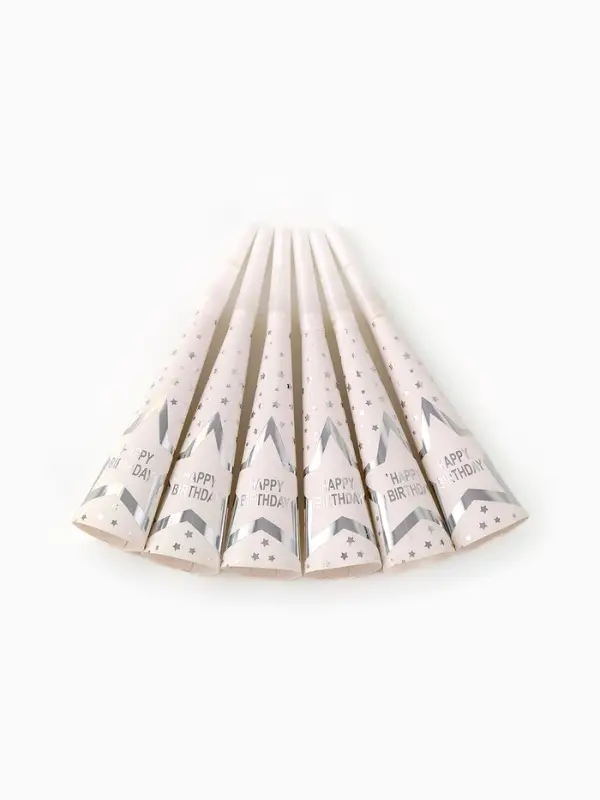 Дудка-гудок"Happy birthday", набор 6 штук