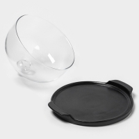 Блюдо фарфоровое с крышкой-клош для десертов "Галактика" 24,2х22х16 см