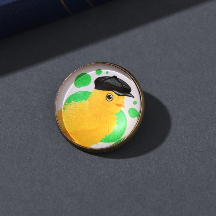 Набор брелок и значок "Цыплёнок" 6х11 см