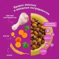 Сухой корм Whiskas для стерилизованных кошек, курица, 1,3 кг