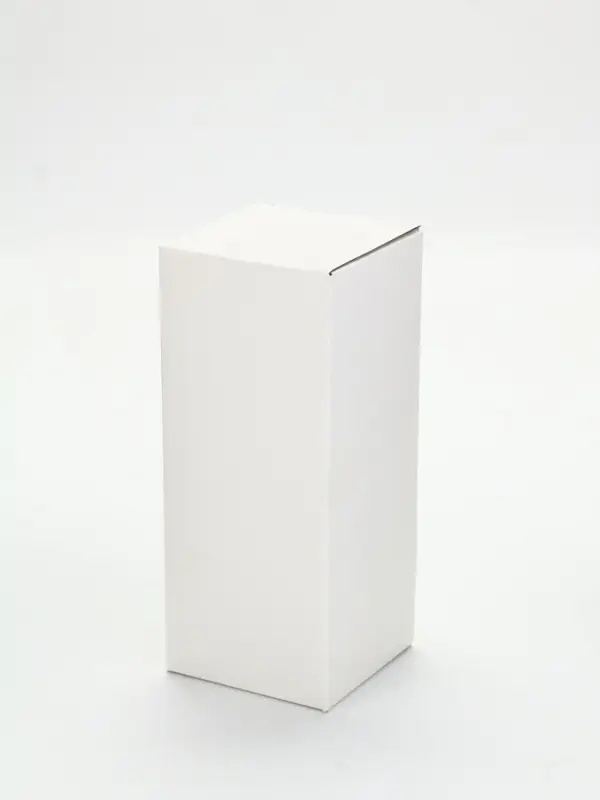 Стеклянная ваза с деревянной подставкой, 10х25,5х10 см