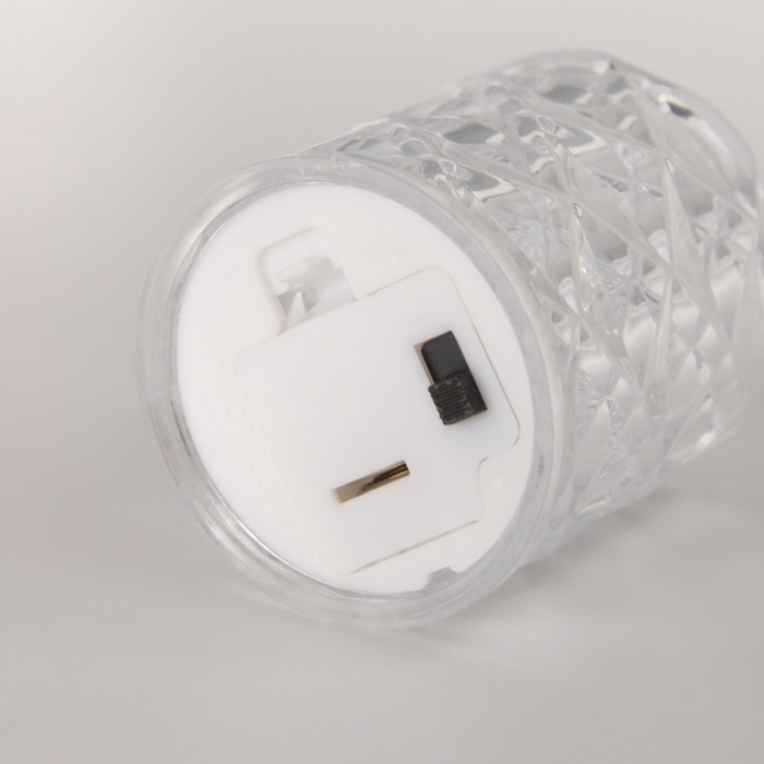 Светодиодная свеча, ночник LED RISALUX &laquo;Хрустальная&raquo;, 0.3 Вт, 4&times;4&times;6.5 см