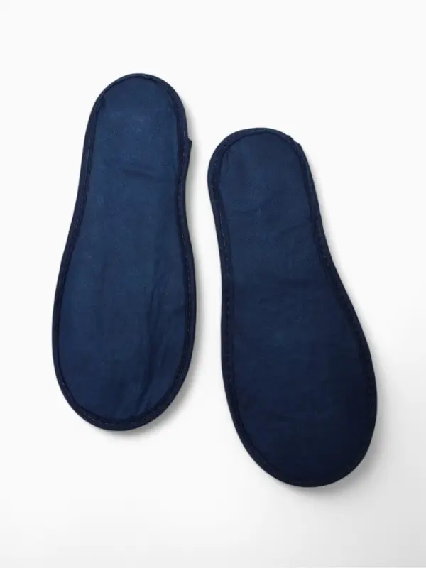 Тапочки одноразовые, "Эконом ПВХ", антискользящие, подошва 3 мм, синие