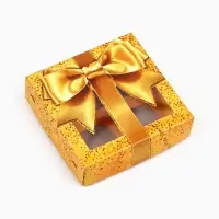 Коробка для конфет &laquo;Бант&raquo;, скретч-слой, 10.5х10.5х3.5 см