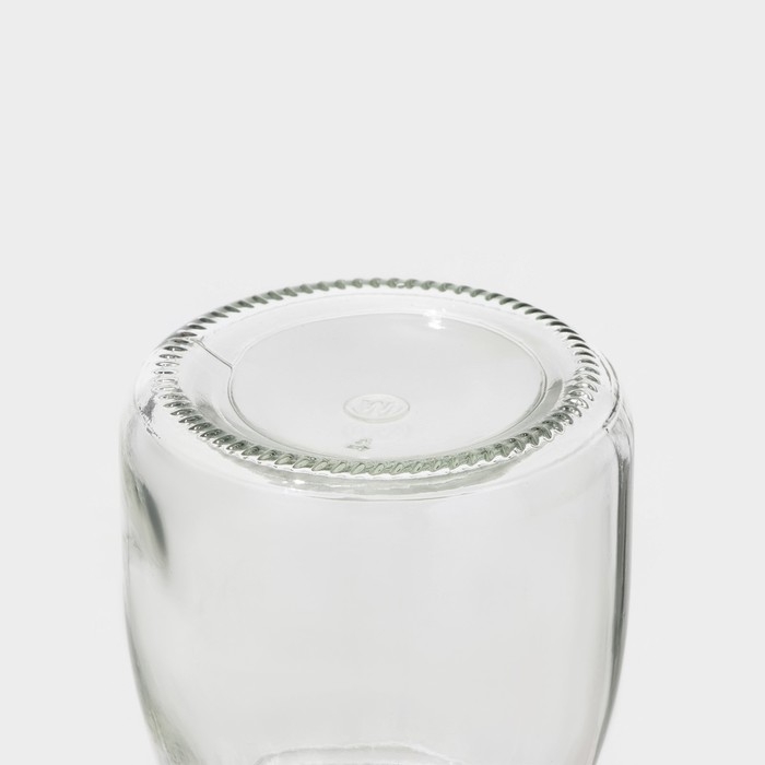 Банка стеклянная для хранения сыпучих продуктов Доляна &laquo;Парфе&raquo;, 200 мл, 7&times;8,5 см, с пробковой крышкой