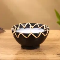 Свеча в керамической чаше, 9х9х5 см