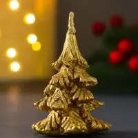 Свеча "Ёлочка " 50*65 мм, лак, золото