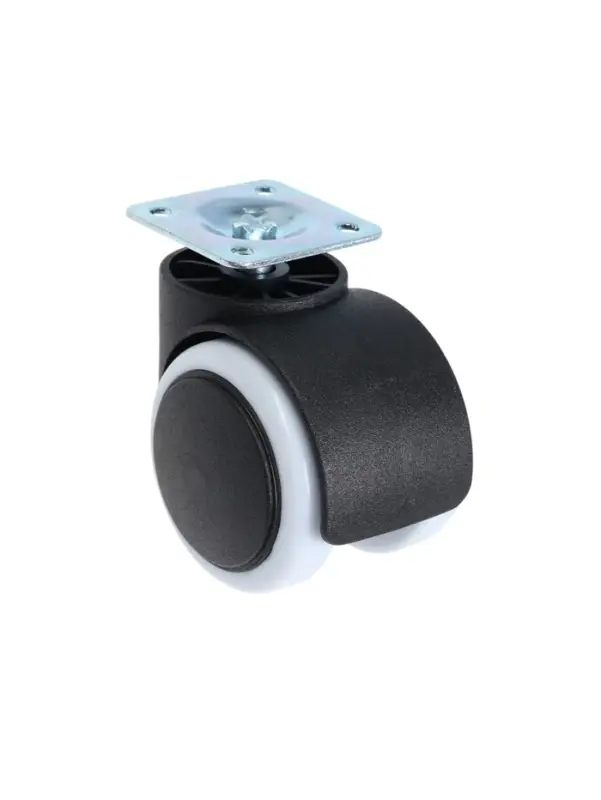 Колесо мебельное ТУНДРА, d=50 мм, на площадке 35х35 мм, набор 4 шт