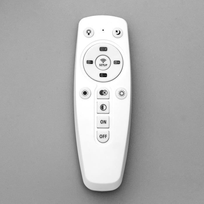 Люстра с ПДУ 24305/2 96Вт LED, диммир., 3000-6500К, белый, 71х52х10см