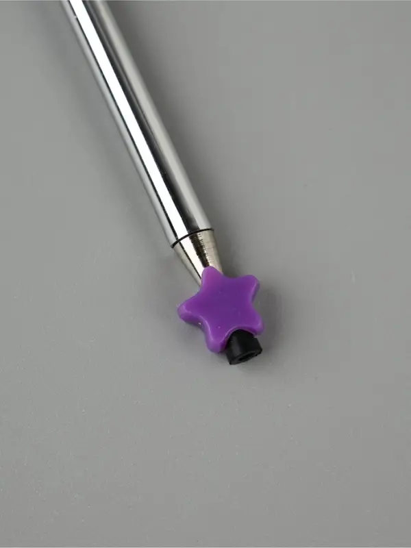 Перо белое с серебром (наконечник ручка), дл.25 см