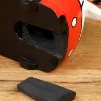 Копилка &laquo;Микроавтобус&raquo;, 24&times;12&times;13.5 см, дерево, красный