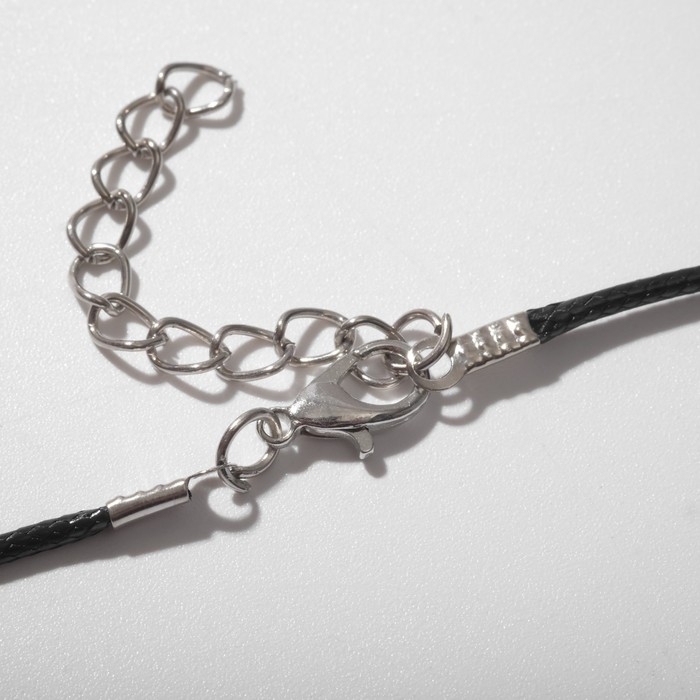 Кулон унисекс &laquo;Дракон&raquo; светящийся, цвет серебро на чёрном шнурке, 44 см