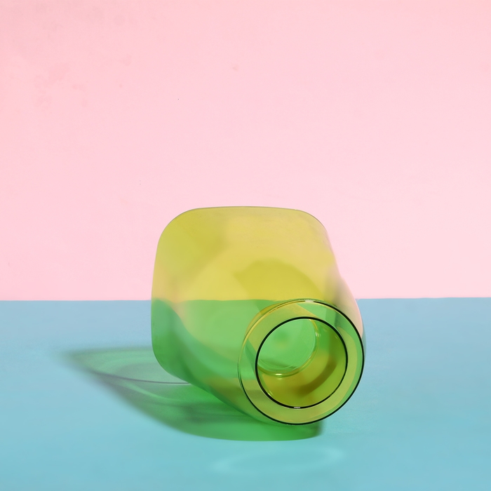 Горшок для орхидей, 1,5 л, 13 &times; 17 см, пластик, прозрачно-зелёный