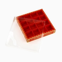 Коробка под 16 конфет с ячейками &laquo;Волшебный праздник&raquo;, 19 х 19 х 3 см