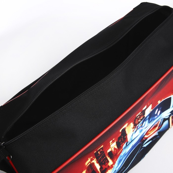 Сумка детская спортивная для мальчика &laquo;Крутая тачка&raquo;, 40х24х21, отд на молнии, чёрный