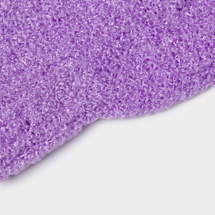 Мочалка-перчатка массажная Доляна, 14&times;18 см, однотонная, цвет МИКС