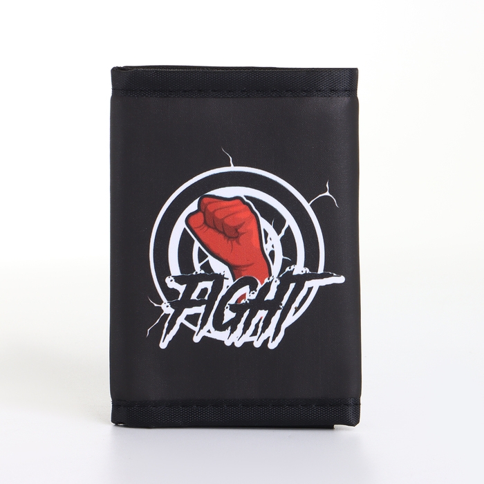 Кошелёк детский на липучке &laquo;Выбражулька&raquo;, цвет чёрный