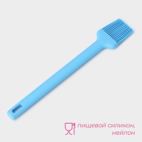 Кисть Доляна &laquo;Люкс&raquo;, силикон, 27&times;4,6&times;1 см, цвет голубой