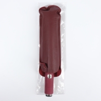 Зонт автоматический &laquo;Однотон&raquo;, с фонарем, 3 сложения, 10 спиц, R = 51/58 см, D = 116 см, цвет бордовый