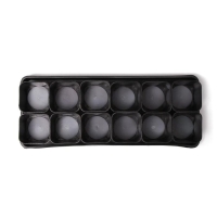 Набор для рассады: стаканы по 300 мл (12 шт.), поддон 43 &times; 18 см, МИКС, Greengo