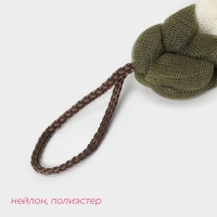 Мочалка для тела Доляна &laquo;Колосок&raquo;, 40 гр, цвет зелёный