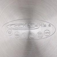 Ковш без крышки &laquo;Общепит&raquo;, 2,1 л, d=18 см, h=9 см, металлическая ручка, с теплораспределительным слоем, индукция