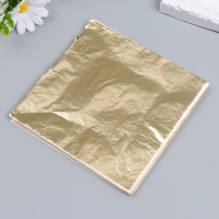 Поталь для декорирования набор 100 листов "Золото" 14х14 см