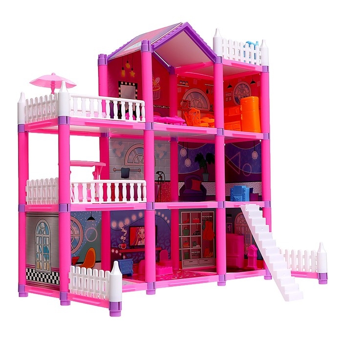 Кукольный домик &laquo;Яркая мечта&raquo;, с аксессуарами