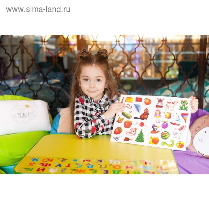 Наклейки многоразовые &laquo;Загадки&raquo;, книжка-раскладушка