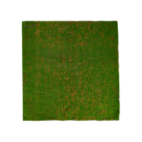 Мох искусственный, декоративный, полотно 1 &times; 1 м, рельефный, камни, зелёный с щепой, Greengo