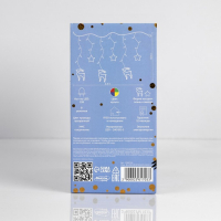 Гирлянда &laquo;Бахрома&raquo; 2.4 &times; 0.9 м с насадками &laquo;Олень&raquo;, IP20, прозрачная нить, 138 LED, свечение мульти, 8 режимов, 220 В