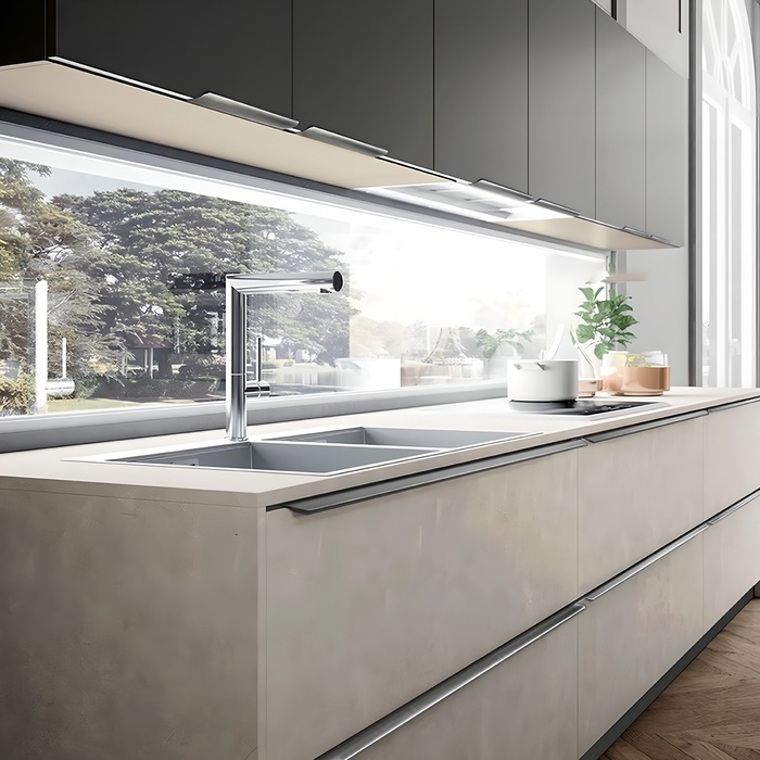 Ручка торцевая CAPPIO RT002, L=600 мм, м/о 480 мм, цвет серый