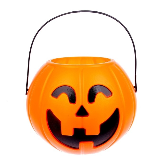 Прикол конфетница с паучками &laquo;Тыква&raquo;, 18 х 18 х 13 см