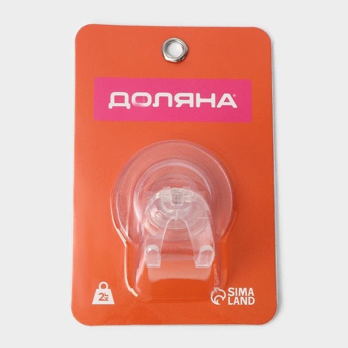 Держатель для бритвы на липучке Доляна, 6,3&times;6,5 см, цвет прозрачный