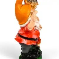 Садовая фигура из полистоуна &laquo;Гном с табличкой WELCOME с петухом&raquo;, 61&times;23&times;36 см, МИКС